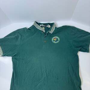 Vintage On Tour Polo Shirt, Forest Green, National Squash Doubles 2003, Size XXL